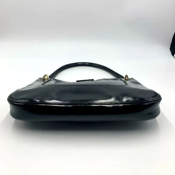 Auth Vtg GUCCI Black Patent Leather Jackie Bag - Picture 13 of 16